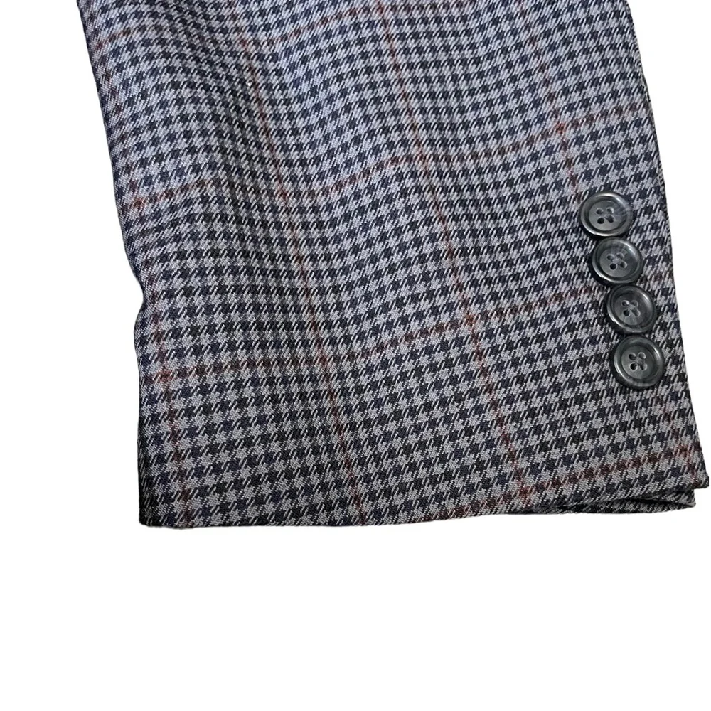 Men's ‎ 100% wool Jos A Bank's Sport coat 2 button 40R prince of wales check